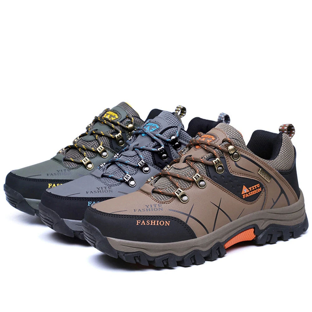 (image for) Mountaineering Men's Shoes Low Top Snow Boots Outdoor Adventure Camping Leisure Hiking Shoes